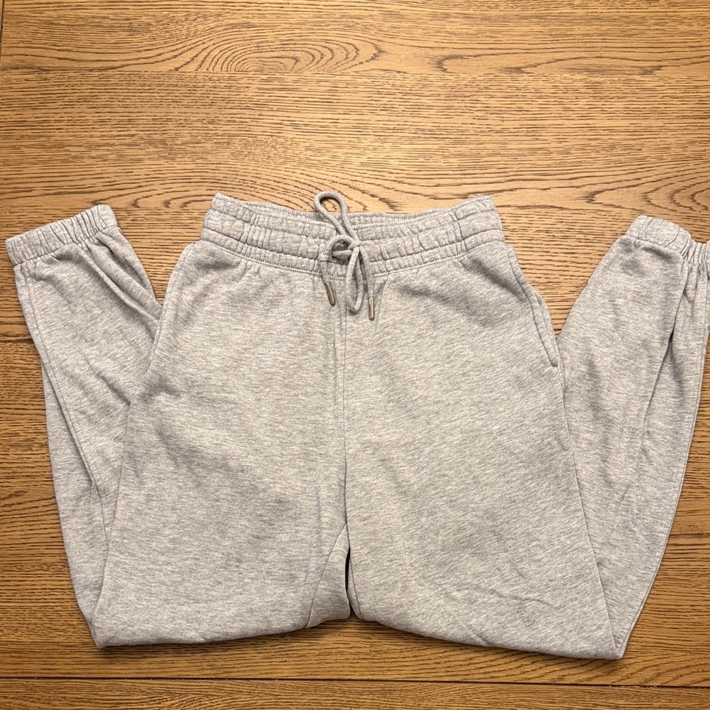H&M Basics Grey Drawstring Joggers